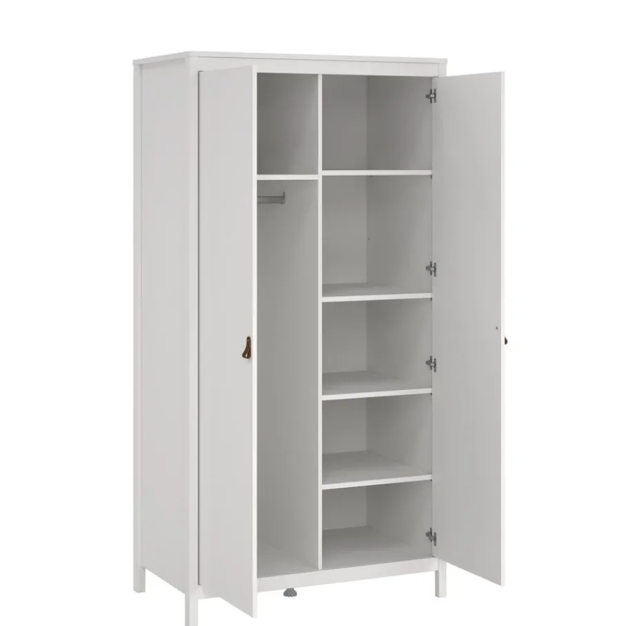 Kledingkasten< Kledingkast Dallas Wit - 103x199x59