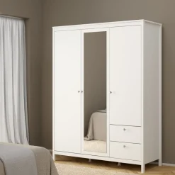Opbergkasten< Kledingkast Dallas Wit - 150x199x59