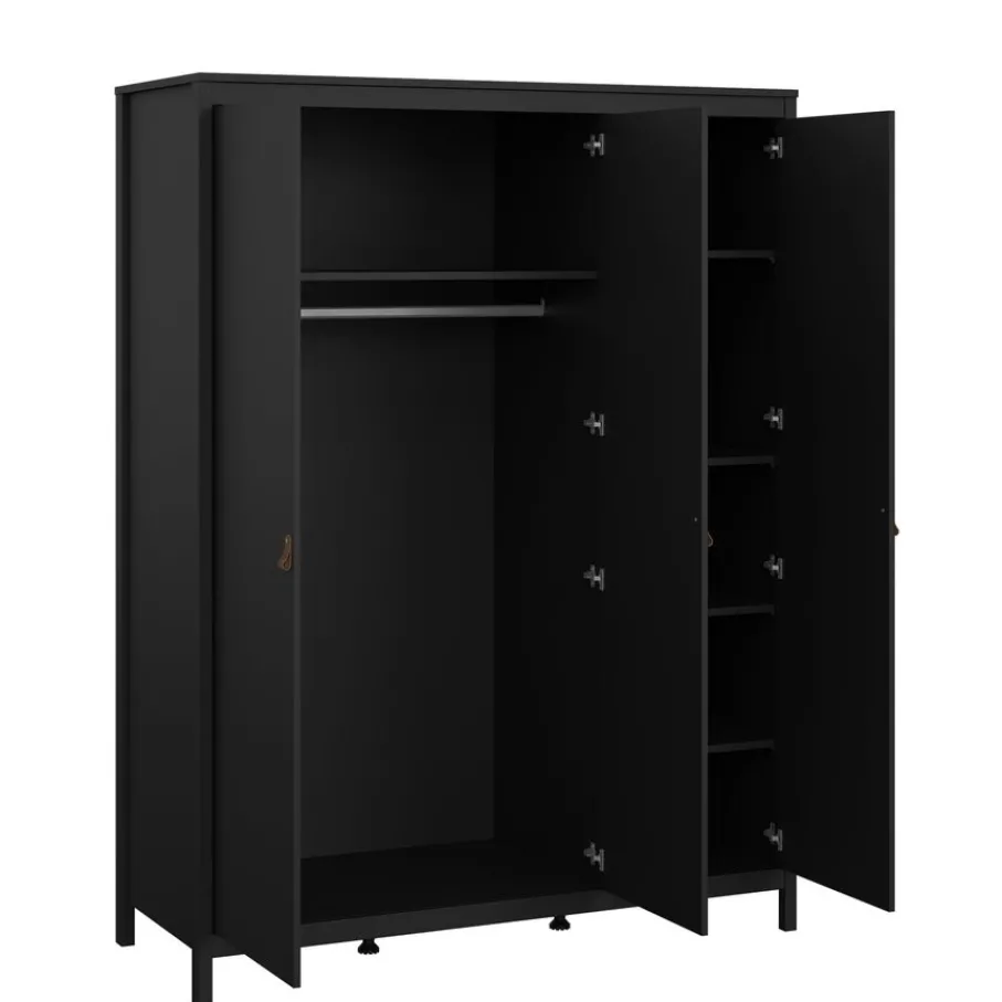 Opbergkasten< Kledingkast Dallas Zwart - 150x199x59