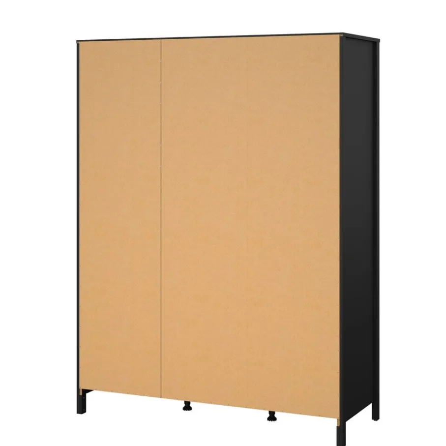 Opbergkasten< Kledingkast Dallas Zwart - 150x199x59