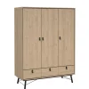 Kledingkasten< Kledingkast Denver Eiken - 150x200x60 cm