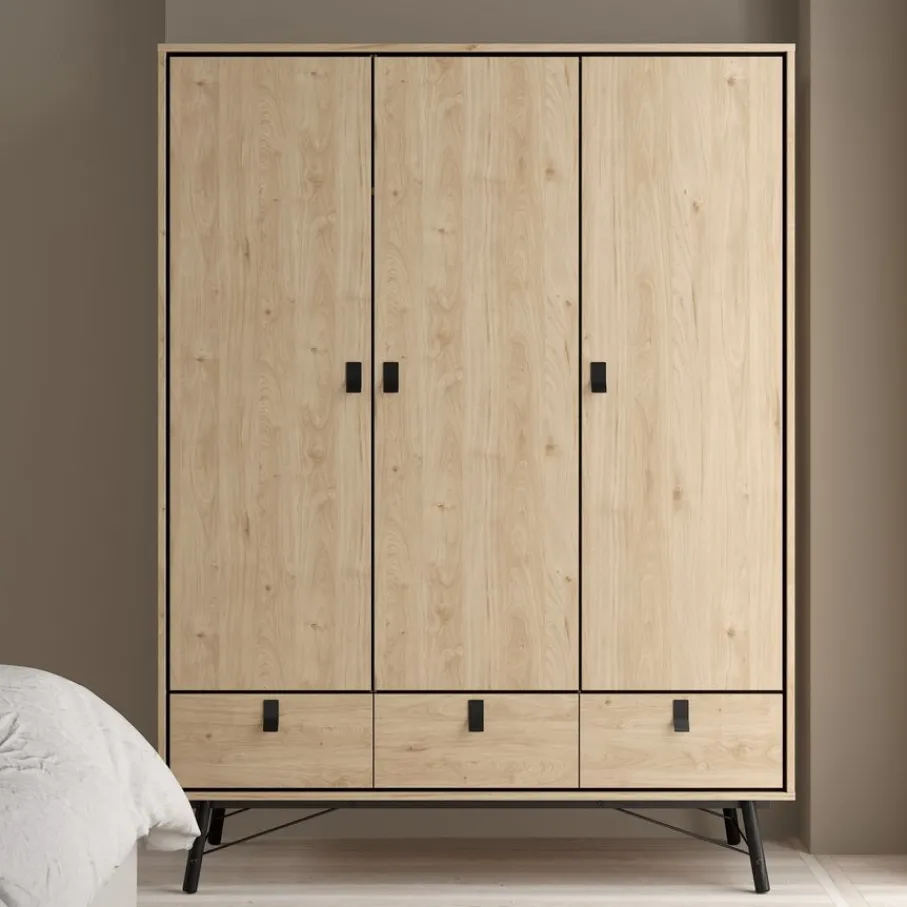 Kledingkasten< Kledingkast Denver Eiken - 150x200x60 cm