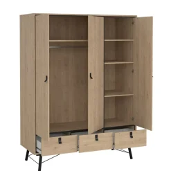 Kledingkasten< Kledingkast Denver Eiken - 150x200x60 cm