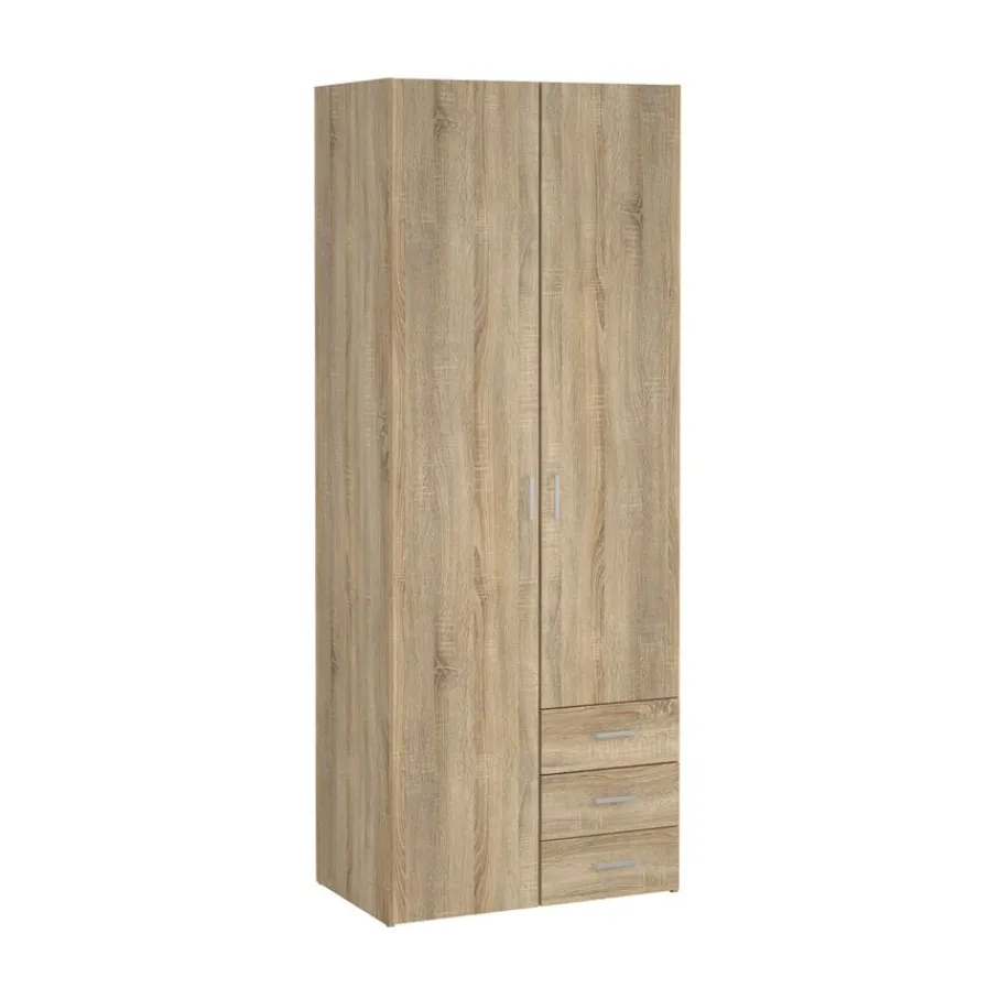 Kledingkasten< Kledingkast Harper Naturel - 78x201x50 cm