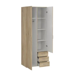 Kledingkasten< Kledingkast Harper Naturel - 78x201x50 cm