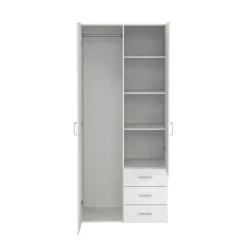 Kledingkasten< Kledingkast Harper Wit - 78x176x36 cm