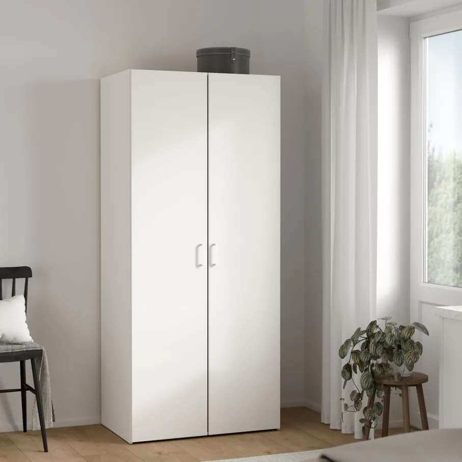 Kledingkasten< Kledingkast Harper Wit - 78x176x50 cm