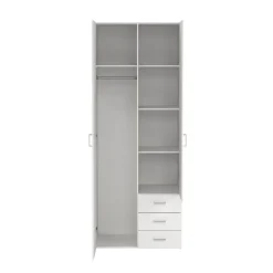 Kledingkasten< Kledingkast Harper Wit - 78x201x50 cm