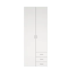 Kledingkasten< Kledingkast Harper Wit - 78x201x50 cm