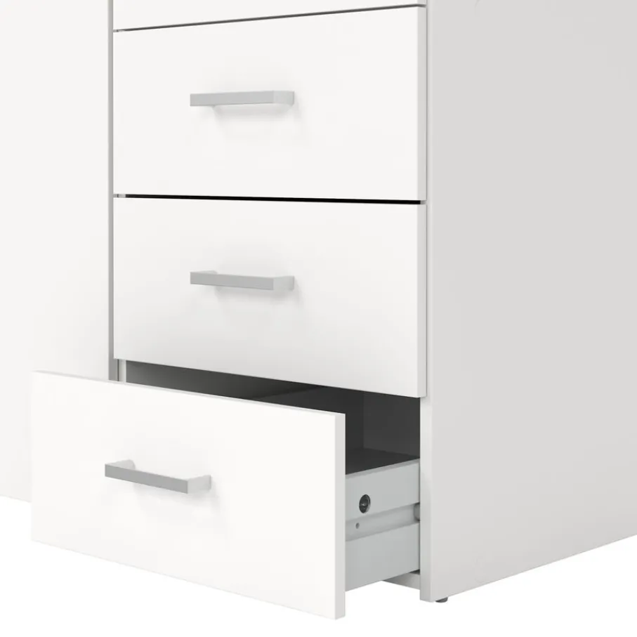 Kledingkasten< Kledingkast Harper Wit - 78x201x50 cm