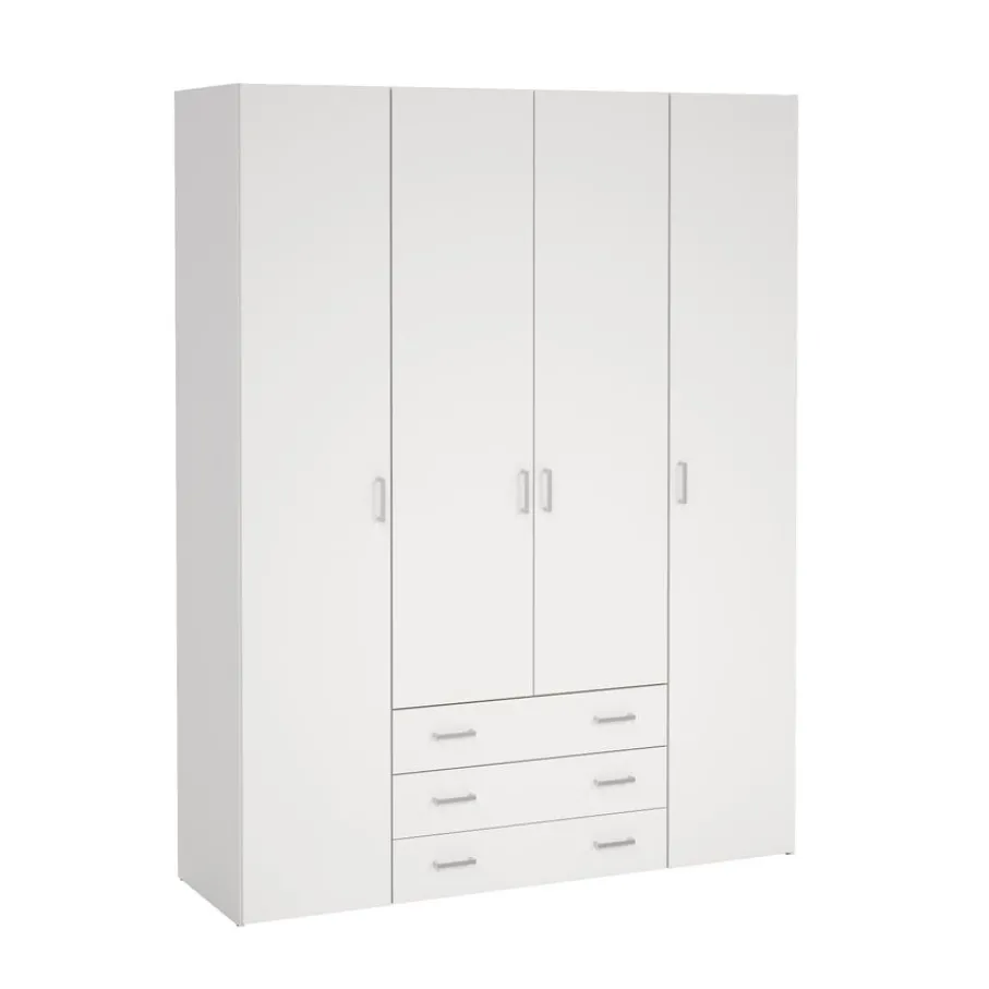 Kledingkasten< Kledingkast Harper Wit - 154x201x50 cm
