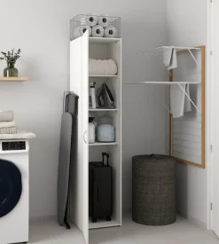 Opbergkasten< Kledingkast Harper Wit - 40x176x42 cm