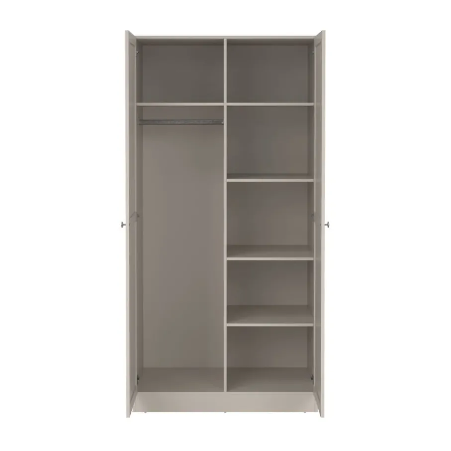 Kledingkasten< Kledingkast Indy Taupe - 99x200x62 cm