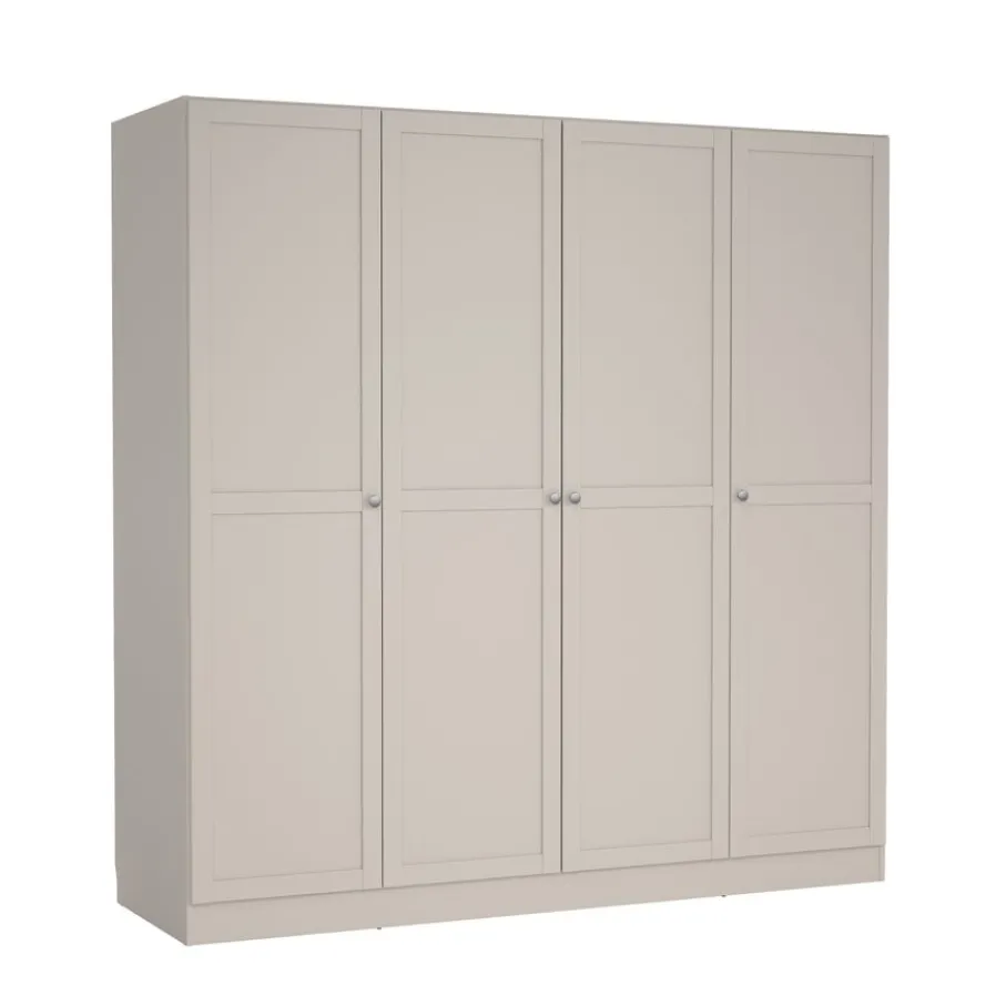 Kledingkasten< Kledingkast Indy Taupe - 196x200x62 cm