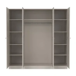 Kledingkasten< Kledingkast Indy Taupe - 196x200x62 cm