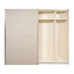 Kledingkasten< Kledingkast Legado Beige / Wit - 253x236x65 cm