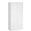 Kledingkasten< Kledingkast Luna Hoogglans Wit - 99x201x50 cm