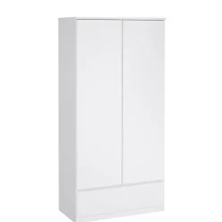 Kledingkasten< Kledingkast Luna Hoogglans Wit - 99x201x50 cm