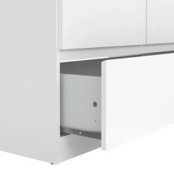 Kledingkasten< Kledingkast Luna Hoogglans Wit - 99x201x50 cm