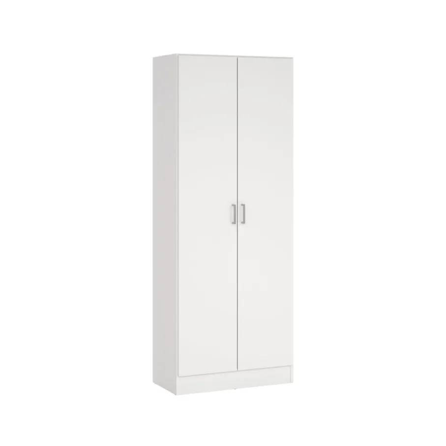 Kledingkasten< Kledingkast Miami Wit - 70x181x36 cm