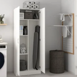 Kledingkasten< Kledingkast Miami Wit - 70x181x36 cm