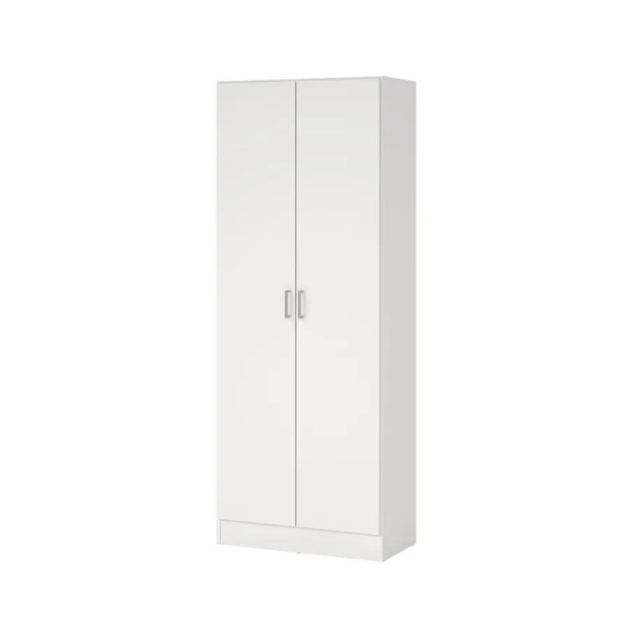 Kledingkasten< Kledingkast Miami Wit - 70x181x36 cm