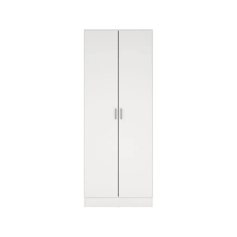 Kledingkasten< Kledingkast Miami Wit - 70x181x36 cm