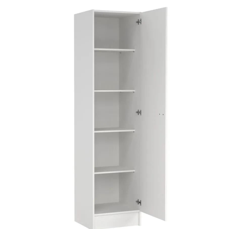 Opbergkasten< Kledingkast Miami Wit - 49x200x47 cm