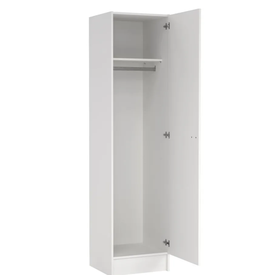Opbergkasten< Kledingkast Miami Wit - 49x200x47 cm