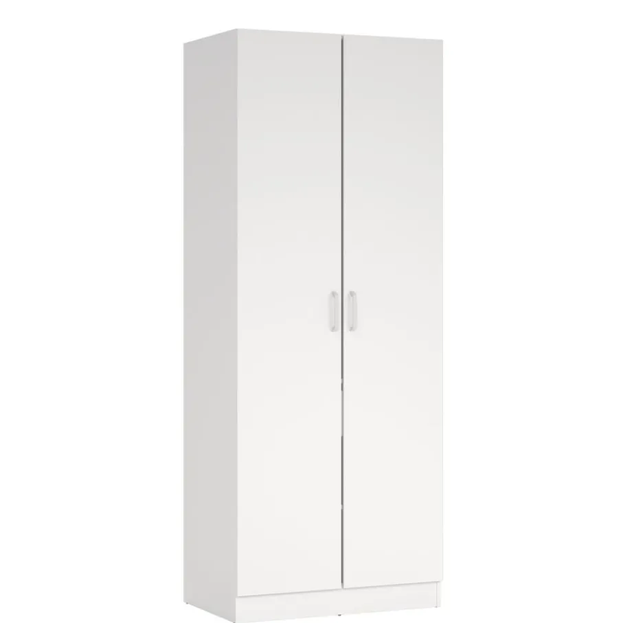 Opbergkasten< Kledingkast Miami Wit - 79x200x50 cm