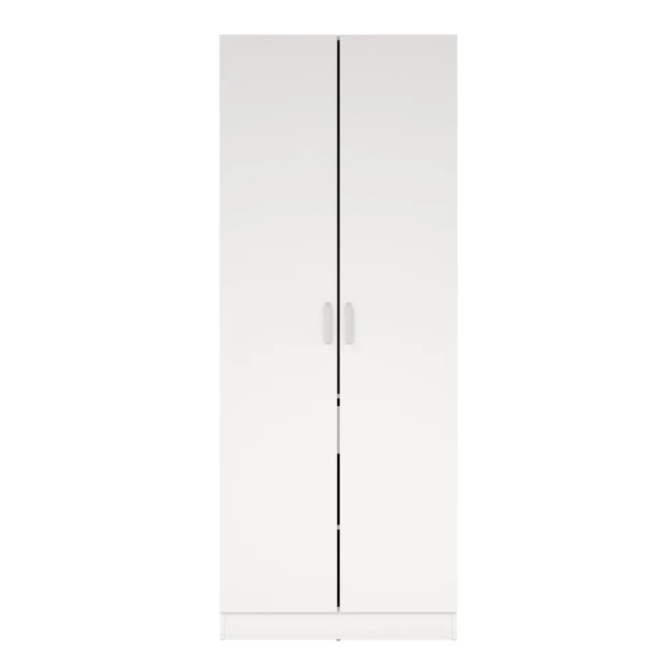 Opbergkasten< Kledingkast Miami Wit - 79x200x50 cm