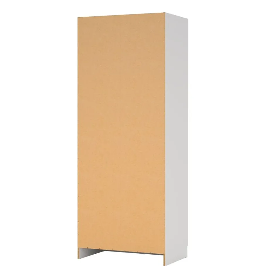 Opbergkasten< Kledingkast Miami Wit - 79x200x50 cm