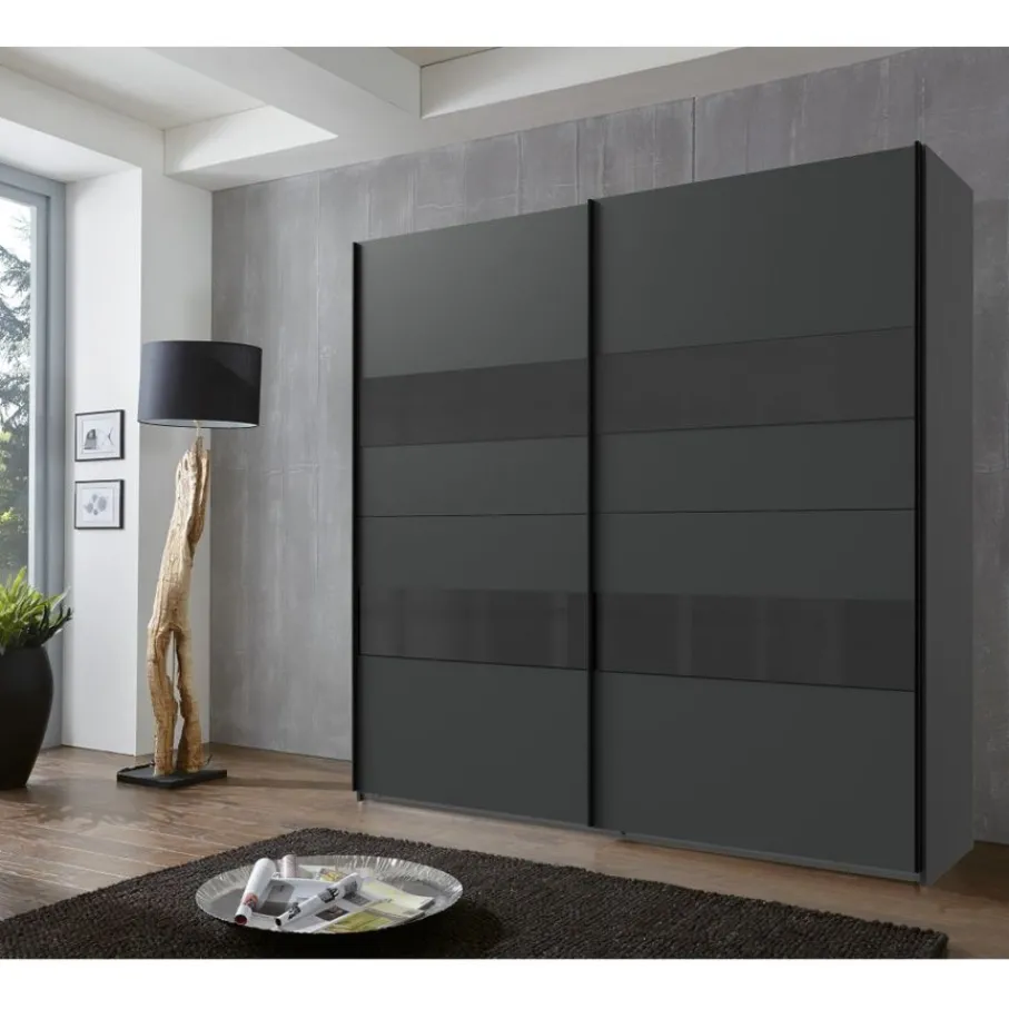 Kledingkasten< Kledingkast Mierlo Donkergrijs - 225x236x65 cm