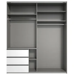 Kledingkasten< Kledingkast Oss Donkergrijs - 200x236x65 cm
