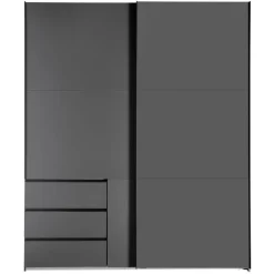 Kledingkasten< Kledingkast Oss Donkergrijs - 200x236x65 cm