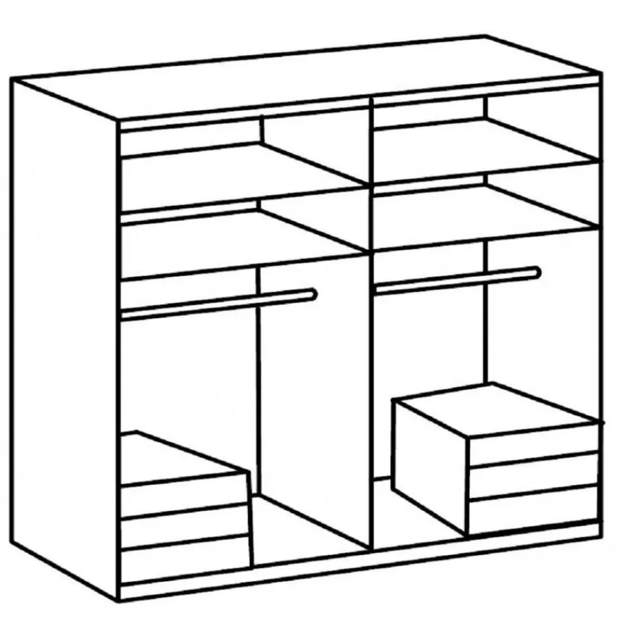 Kledingkasten< Kledingkast Oss Naturel - 200x236x58 cm