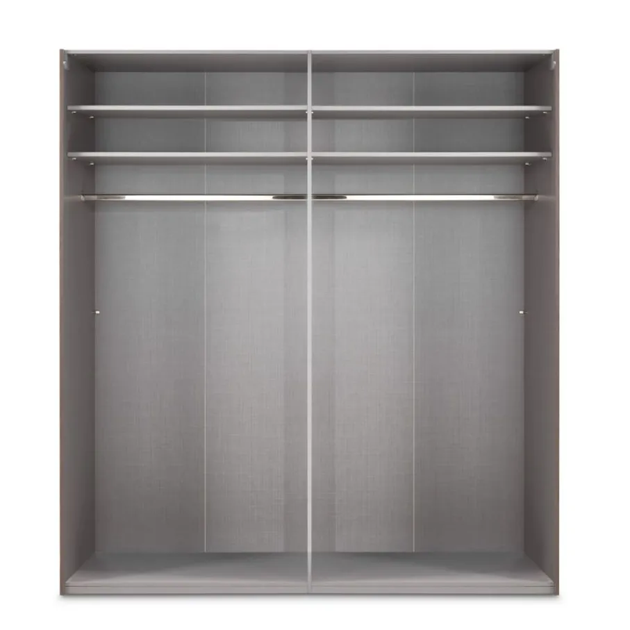 Kledingkasten< Kledingkast Oss Taupe - 200x236x65 cm
