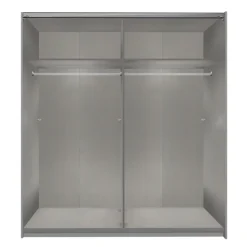 Kledingkasten< Kledingkast Tudela Hoogglans Wit - 180x210x58 cm