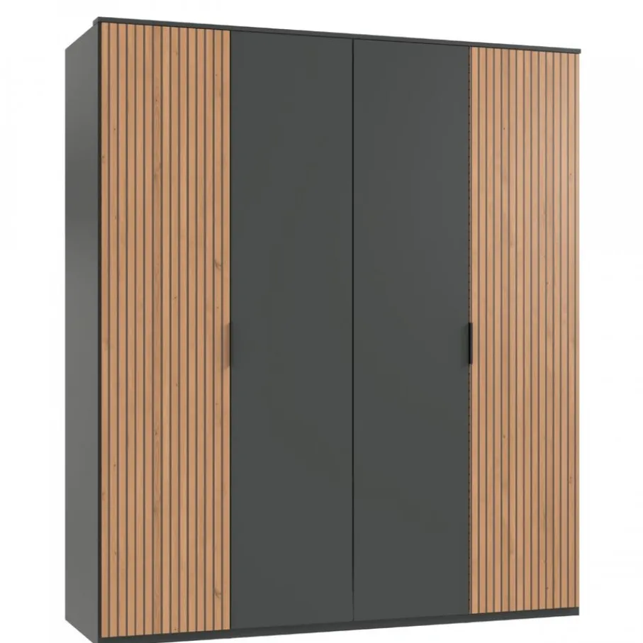 Kledingkasten< Kledingkast Veghel Donkergrijs - 180x210x58 cm