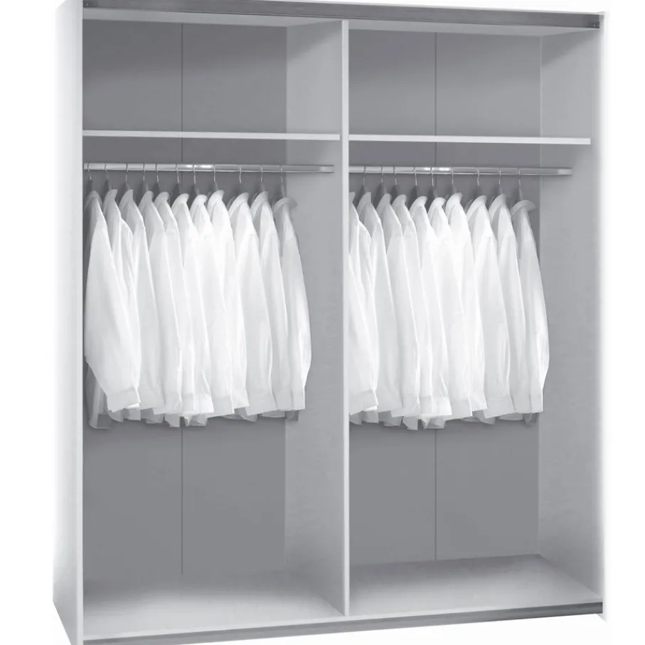 Kledingkasten< Kledingkast Victor Wit - 170x195x59 cm