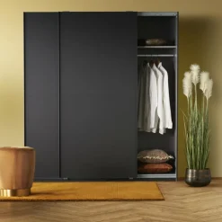 Kledingkasten< Kledingkast Vught Donkergrijs - 179x198x64 cm