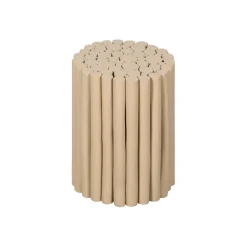 Poefs & Krukjes< Kruk Fernando Taupe - Ø30 cm
