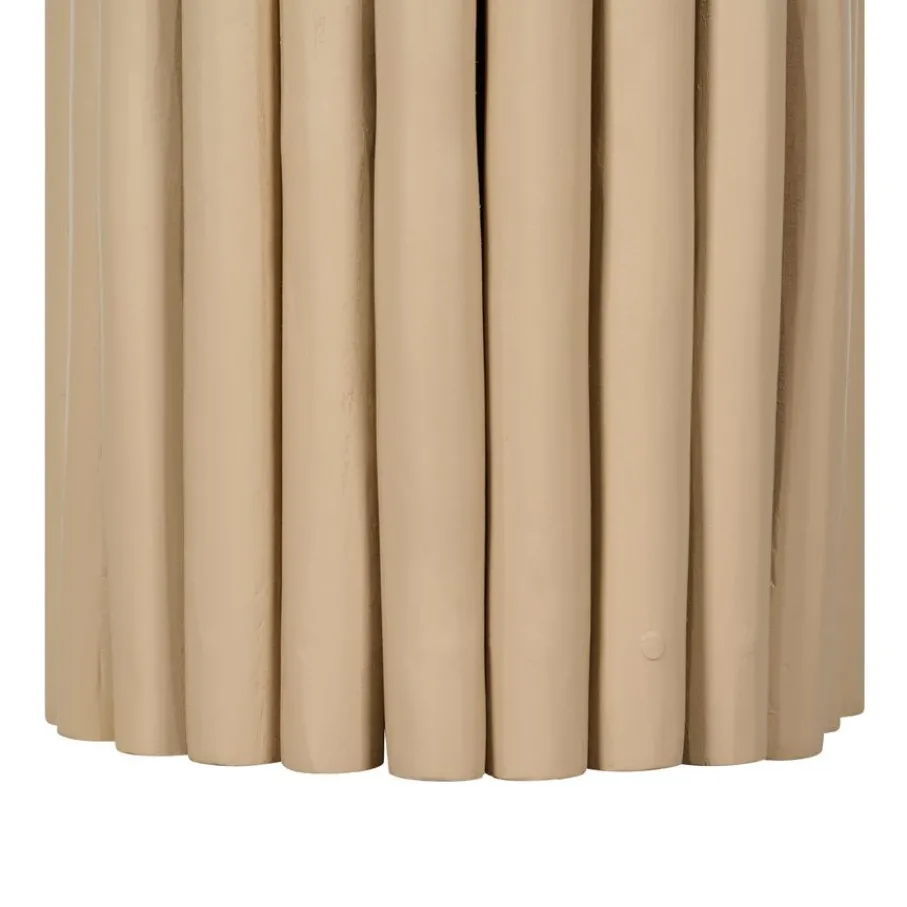Poefs & Krukjes< Kruk Fernando Taupe - Ø30 cm