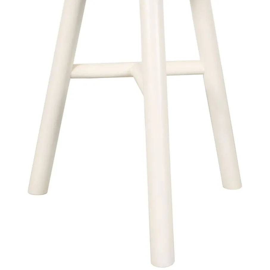Poefs & Krukjes< Kruk Todi Wit - Ø 40 cm