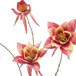 Kunstplanten & Bloemen< Kunstbloem Aquilegia Roze - 93 cm