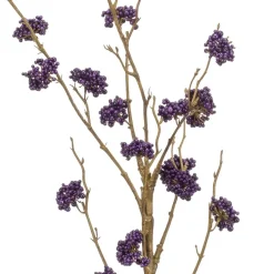 Kunstplanten & Bloemen< Kunstbloem Callicarpa Spray Paars - 97 cm