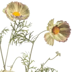 Kunstplanten & Bloemen< Kunstbloem Cosmos Groen - 70 cm
