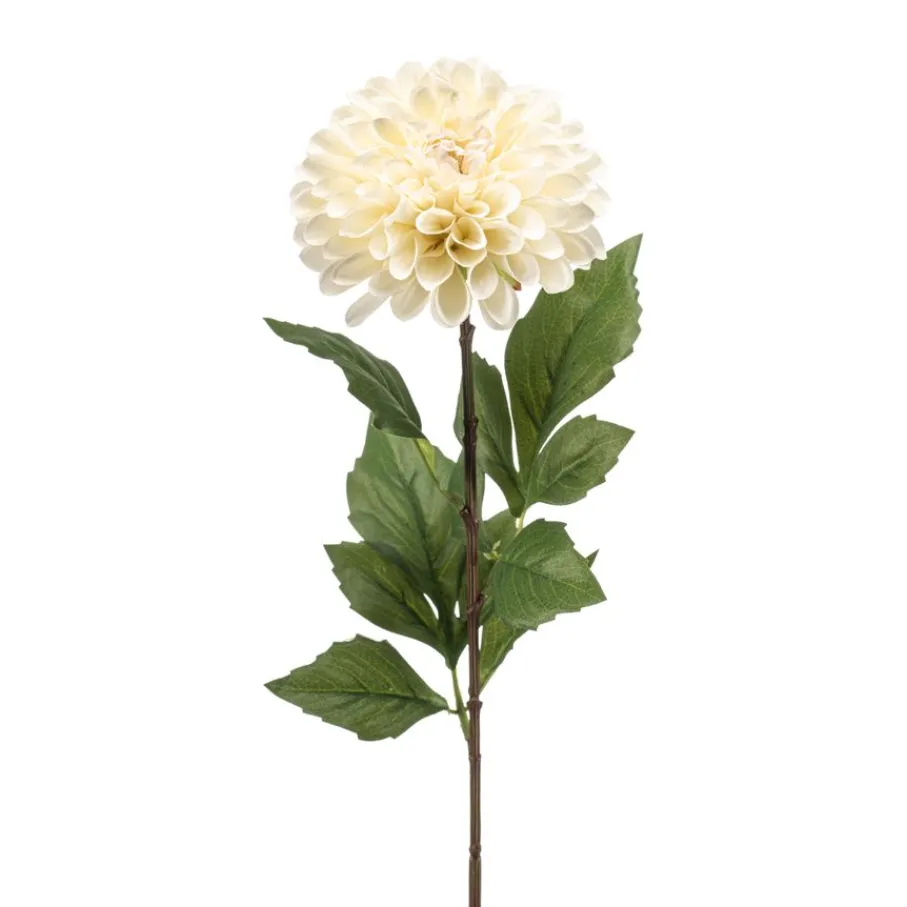 Kunstplanten & Bloemen< Kunstbloem Dahlia Crème - 66 cm