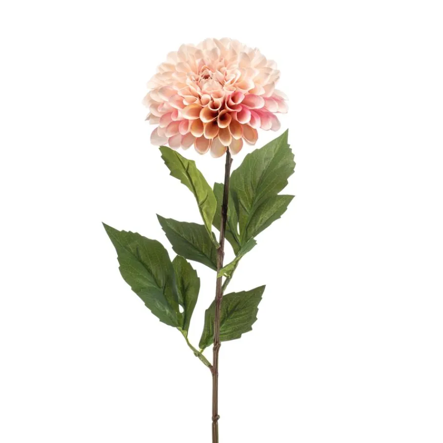 Kunstplanten & Bloemen< Kunstbloem Dahlia Roze - 66 cm