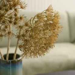Kunstplanten & Bloemen< Kunstbloem Heracleum Bruin - 80 cm